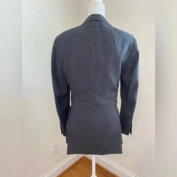 Suitsupply Pure Wool Sienna Dark Gray Birdseye Suit Jacket Size 44 Vitale B. - Picture 6 of 14